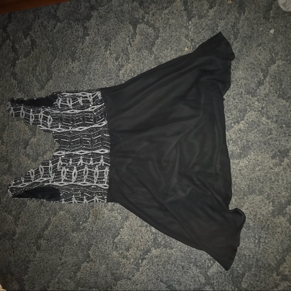 cute black and silver dress